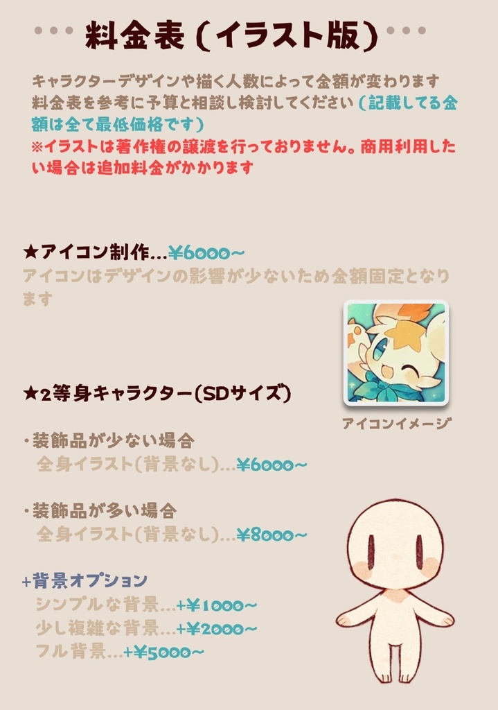 コミッション、個人依頼専用窓口