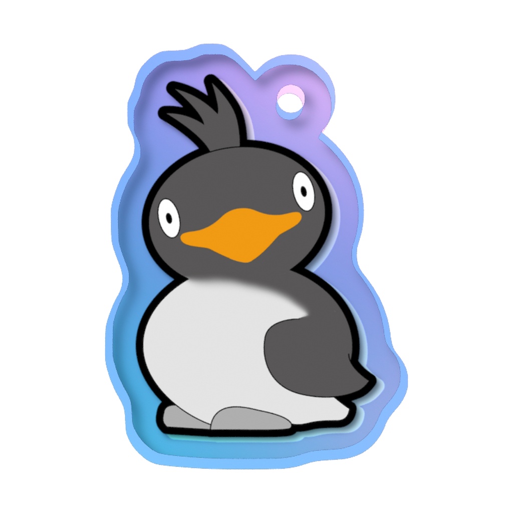 【AIじゃなかった謎の鳥シリーズ】エトロフウミスズメちゃん めじるしチャーム
