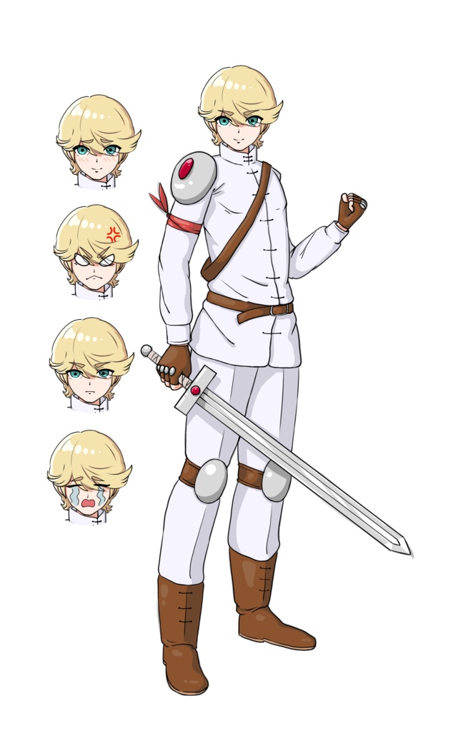 剣士　男の子　立ち絵