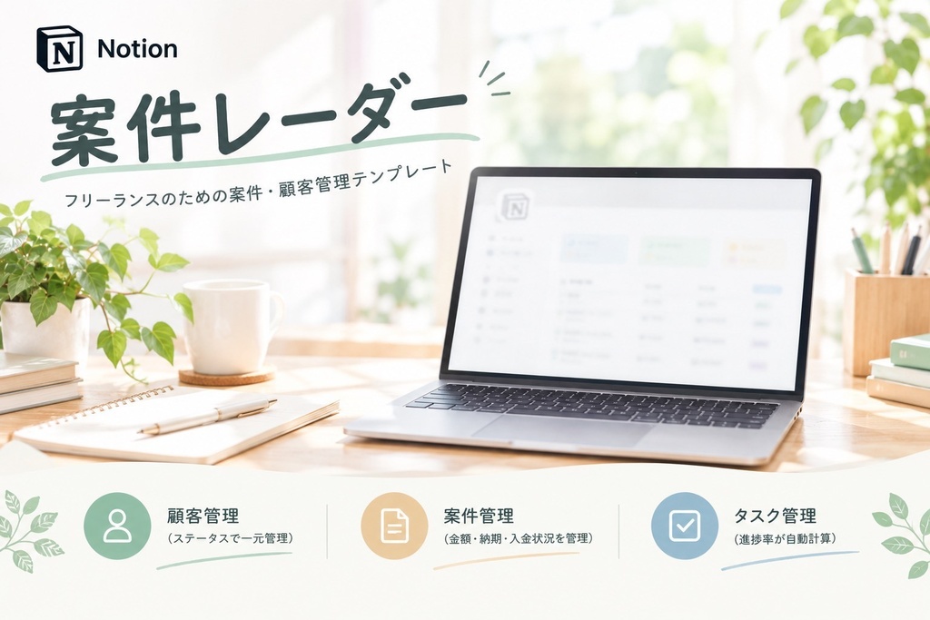 案件レーダー | フリーランスのための案件・顧客管理Notionテンプレート