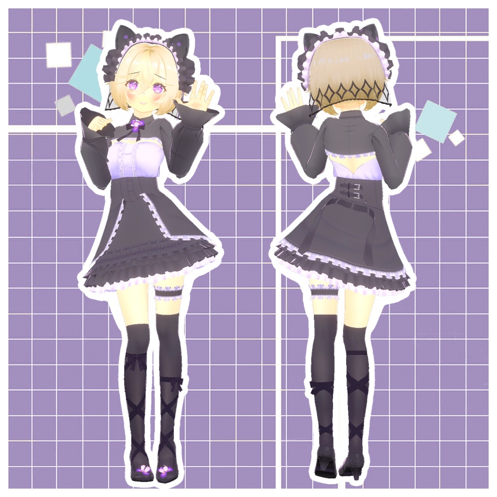 VRChat想定アバター「アイリス」