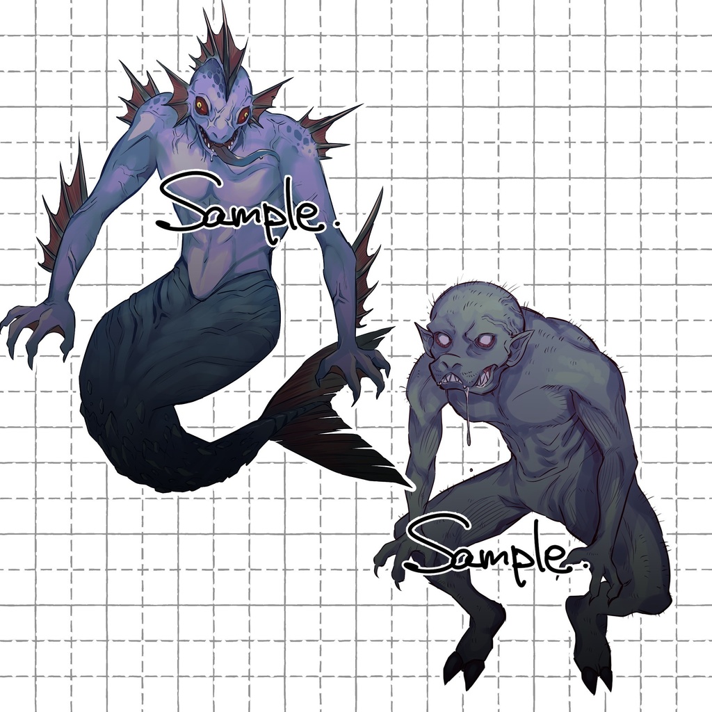 【無料/投げ銭】神話生物/クリーチャー素材