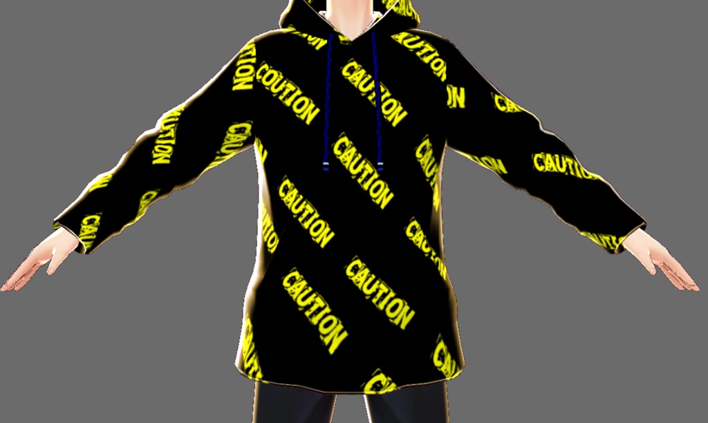VRoid オリジナルパーカー　CAUTION
