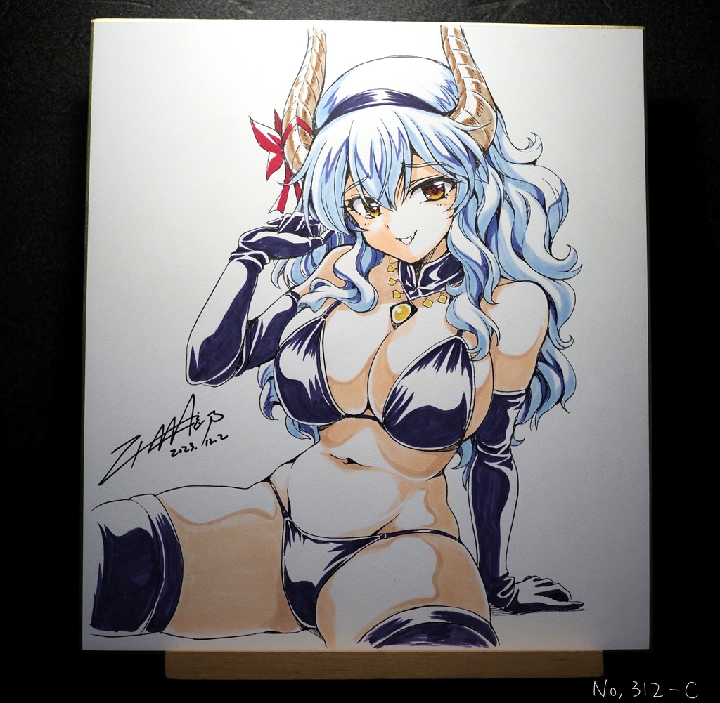 [直筆色紙] 312-C2 ヘル様(まおチョロ)