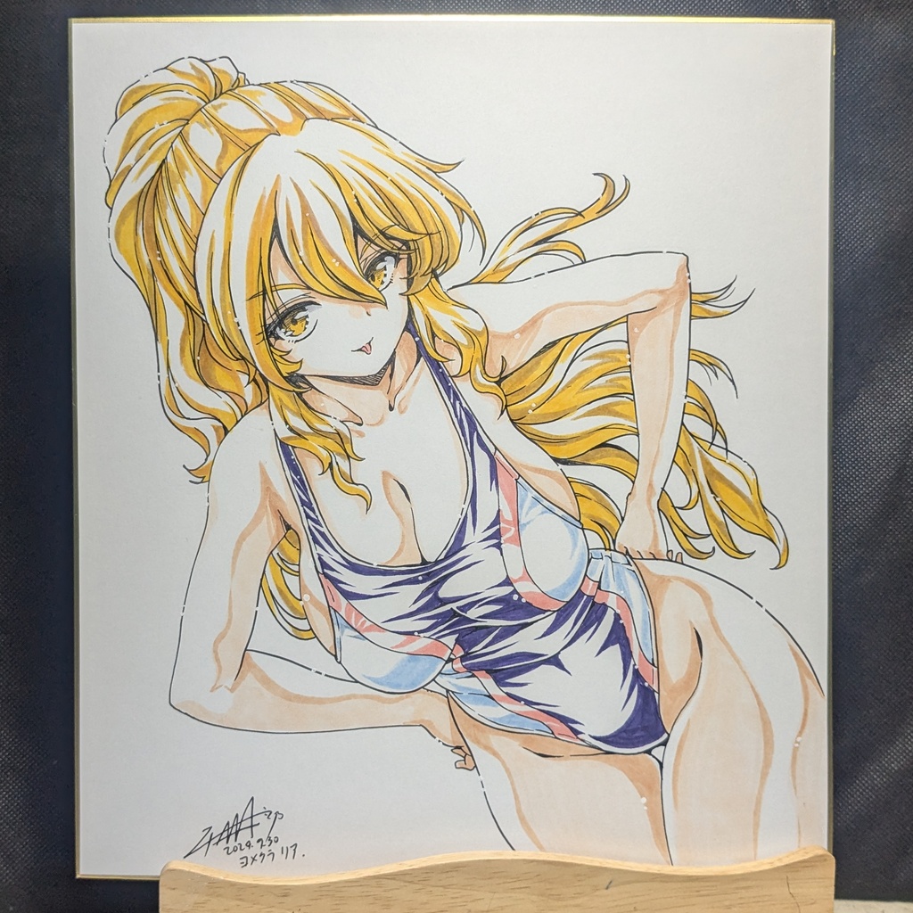[直筆色紙] 901-1 リア（ヨメクラ） [Shikishi901-1 Ria (yomekura)
