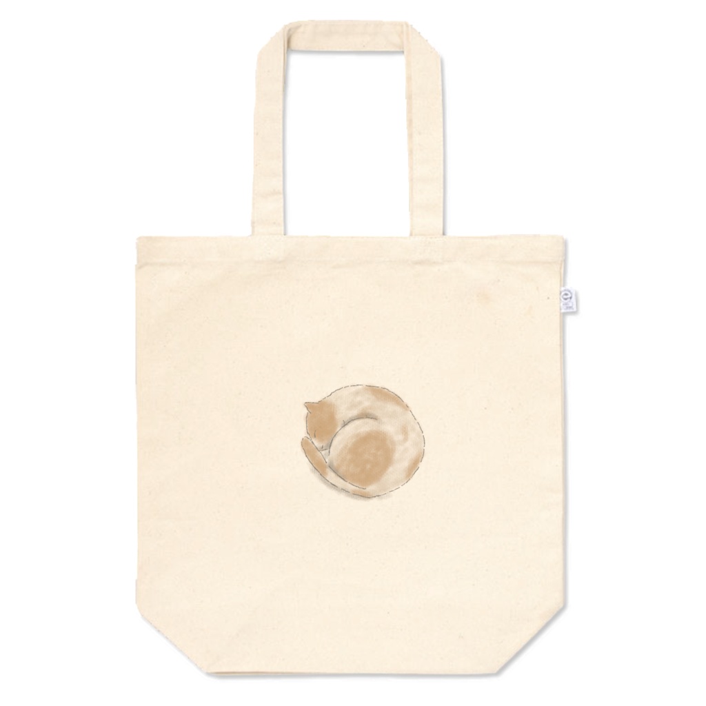 アナログ風指描きヌコトートバッグM