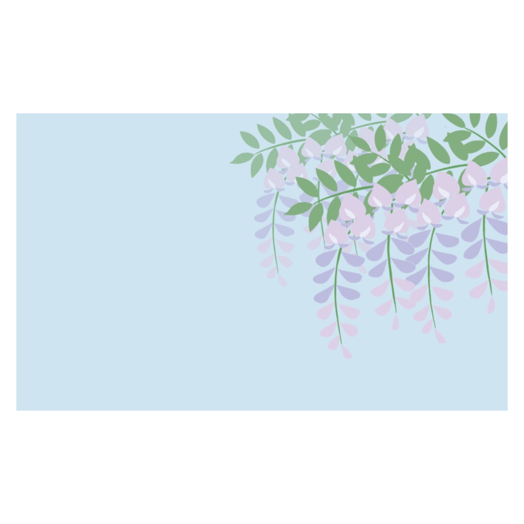 「季節の花」メッセージカード(藤)