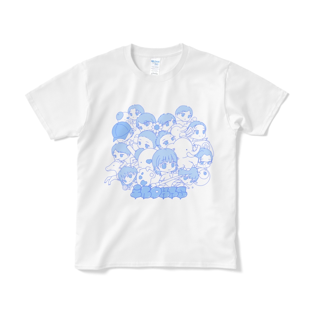armyTシャツ(白) ブルー