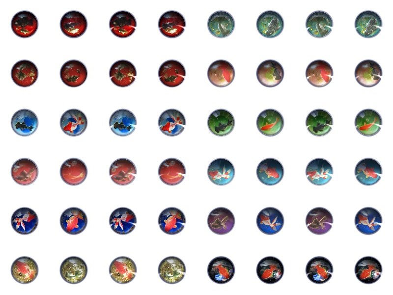 VRoid用金魚ドールアイテクスチャセット