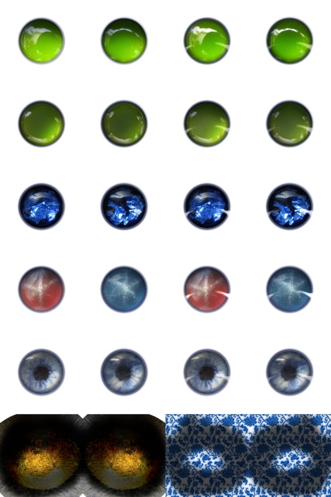 VRoid用変種ドールアイテクスチャセット