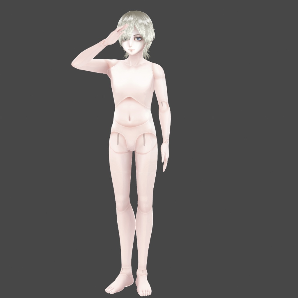 ドールボディ 男女兼用テクスチャ