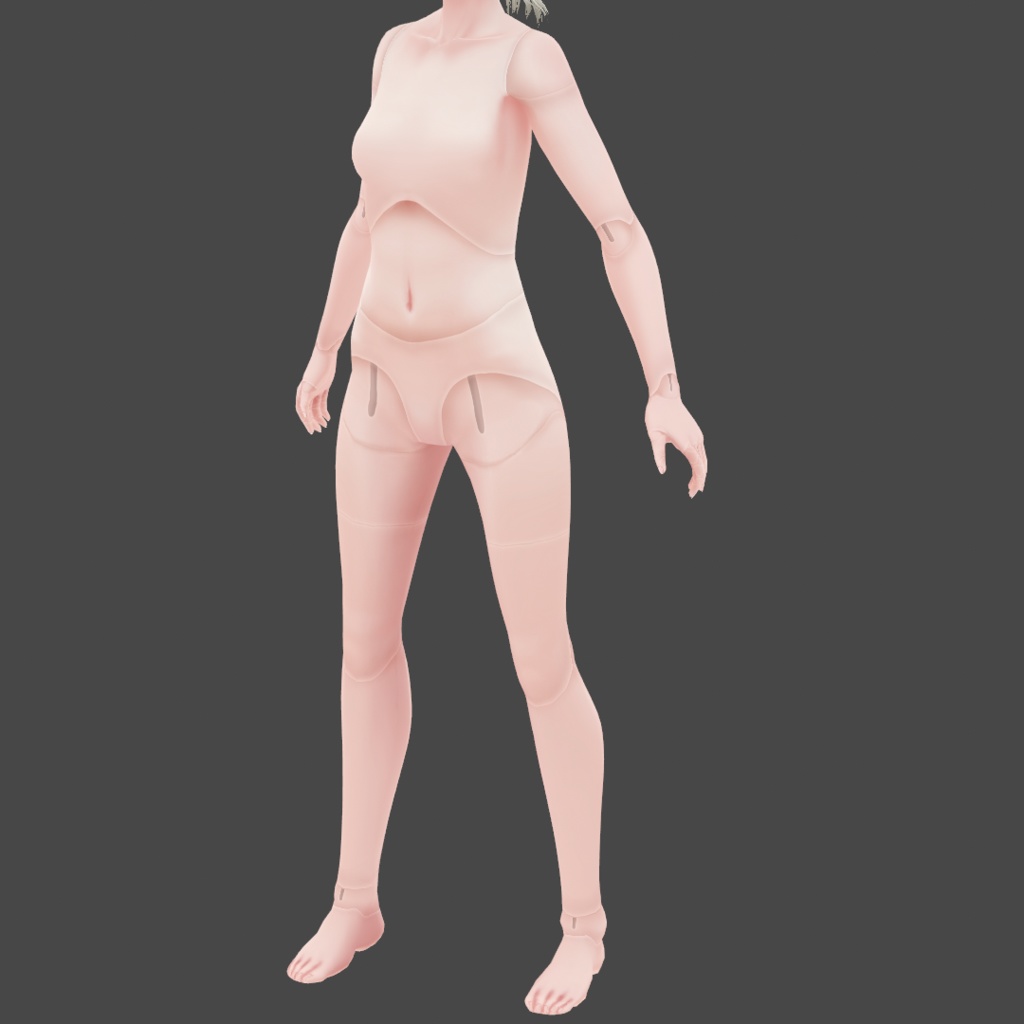 ドールボディ 男女兼用テクスチャ