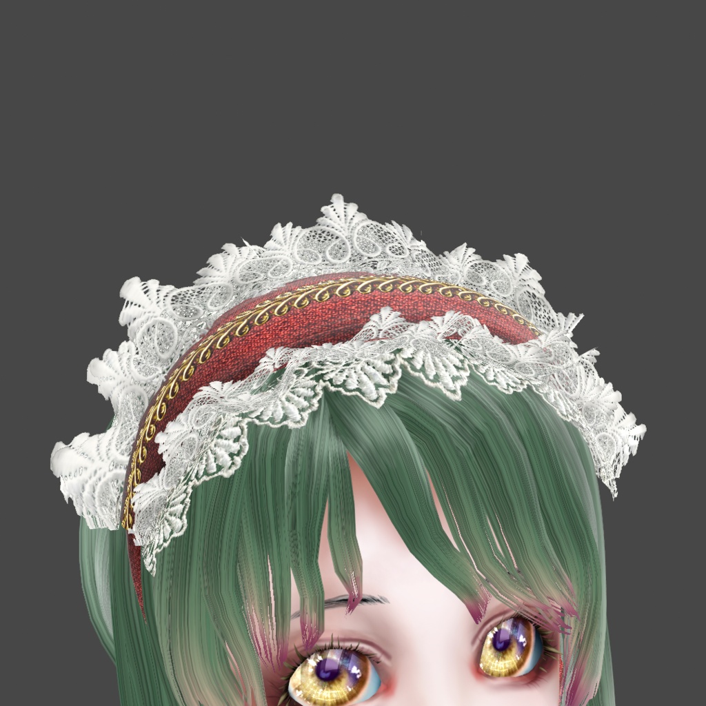 ふわふわヘッドドレス