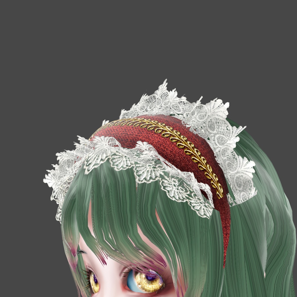 ふわふわヘッドドレス