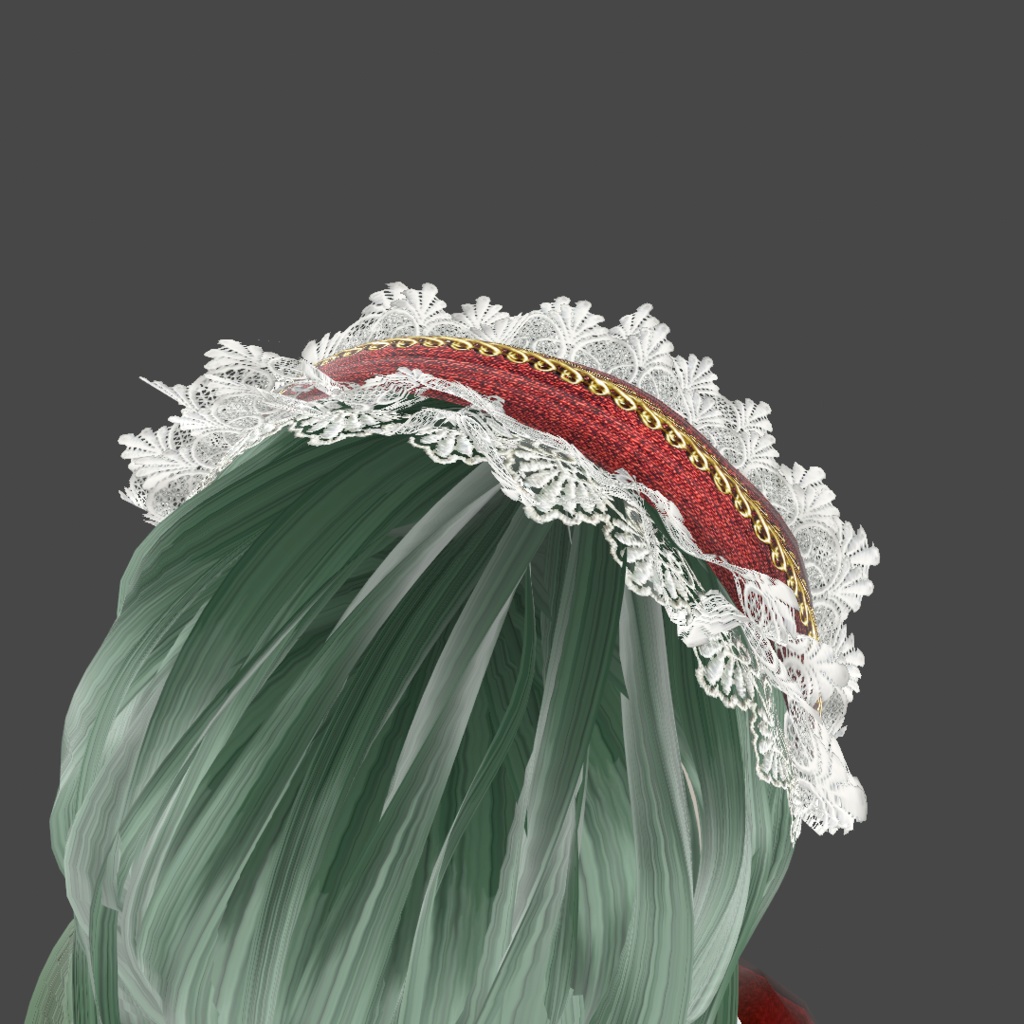 ふわふわヘッドドレス