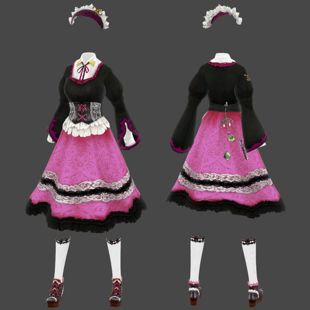 地雷ドールメイド服