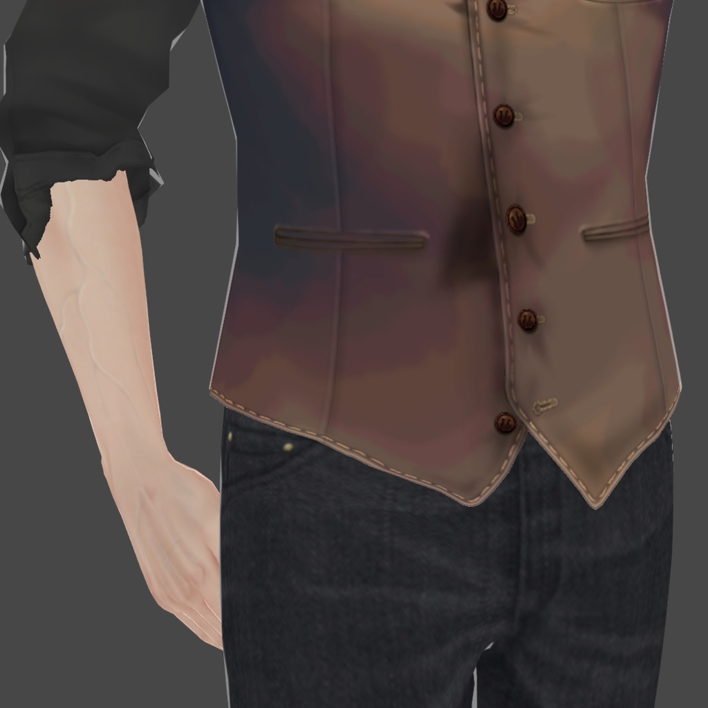 ジレーシャツセット