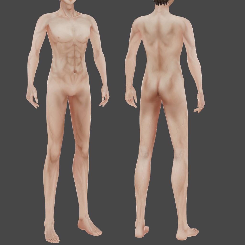 リアルボディテクスチャ 男性