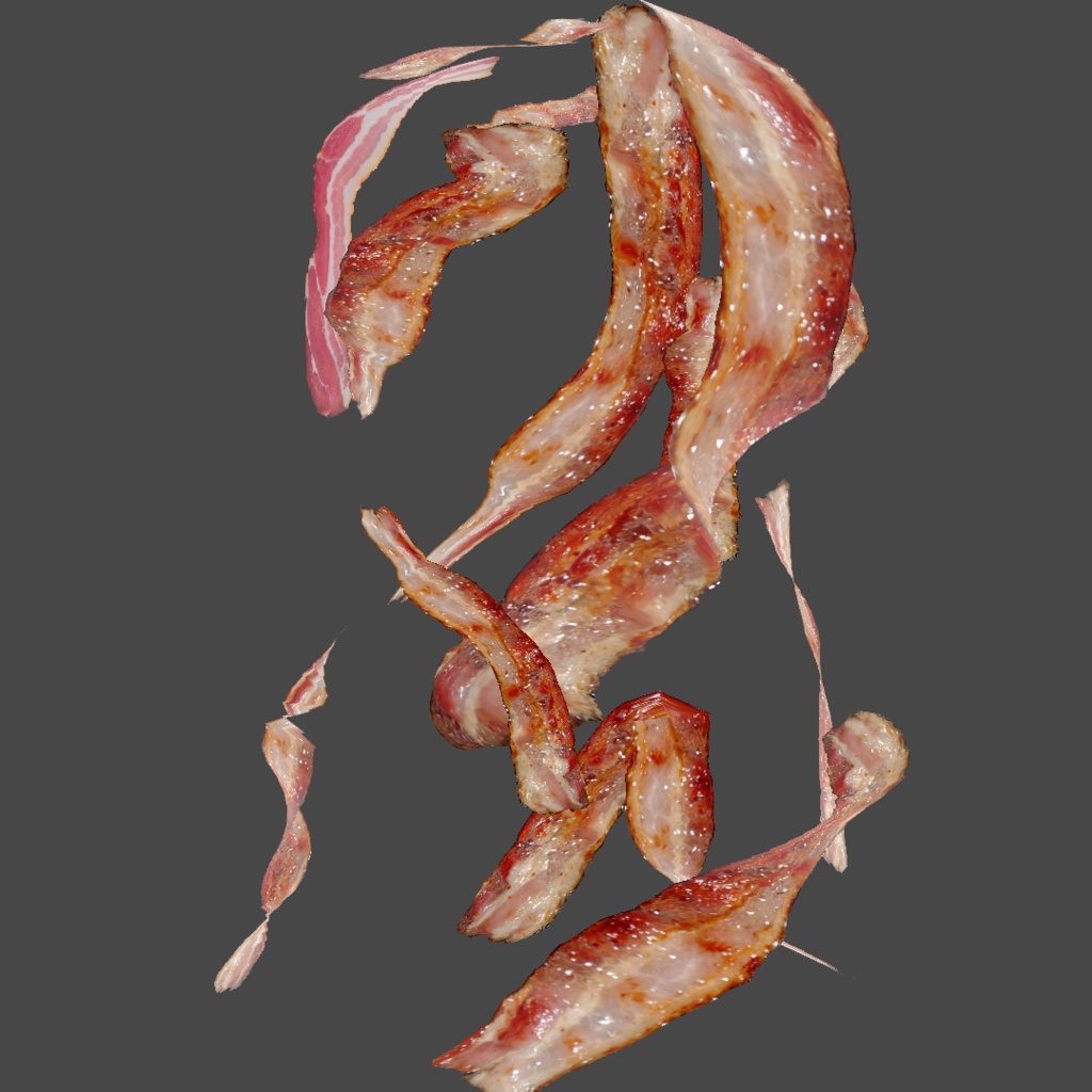 ベーコン髪の毛テクスチャ