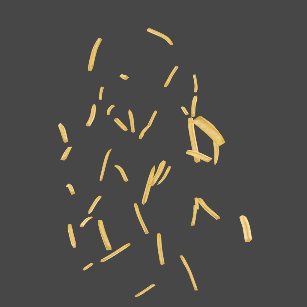 フライドポテト髪テクスチャ