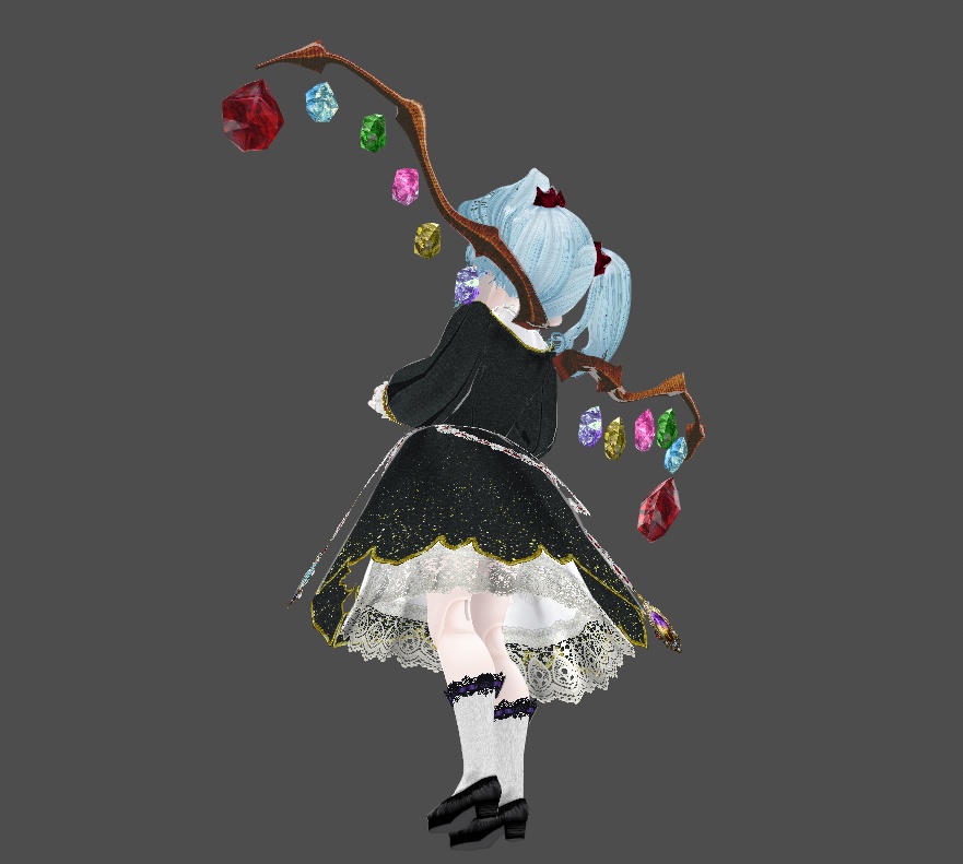 髪の毛製 立体宝石羽