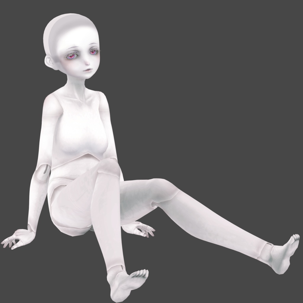 ドールボディーアルビノ肌