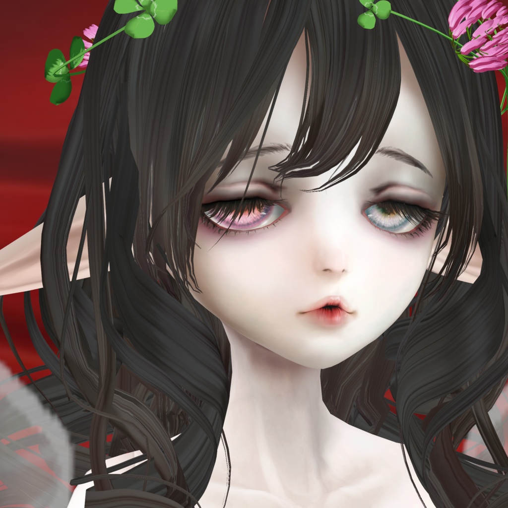 展翅の小妖精002【エボニー】 VRC