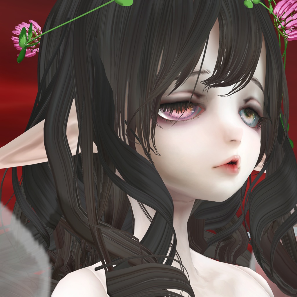 展翅の小妖精002【エボニー】 VRC