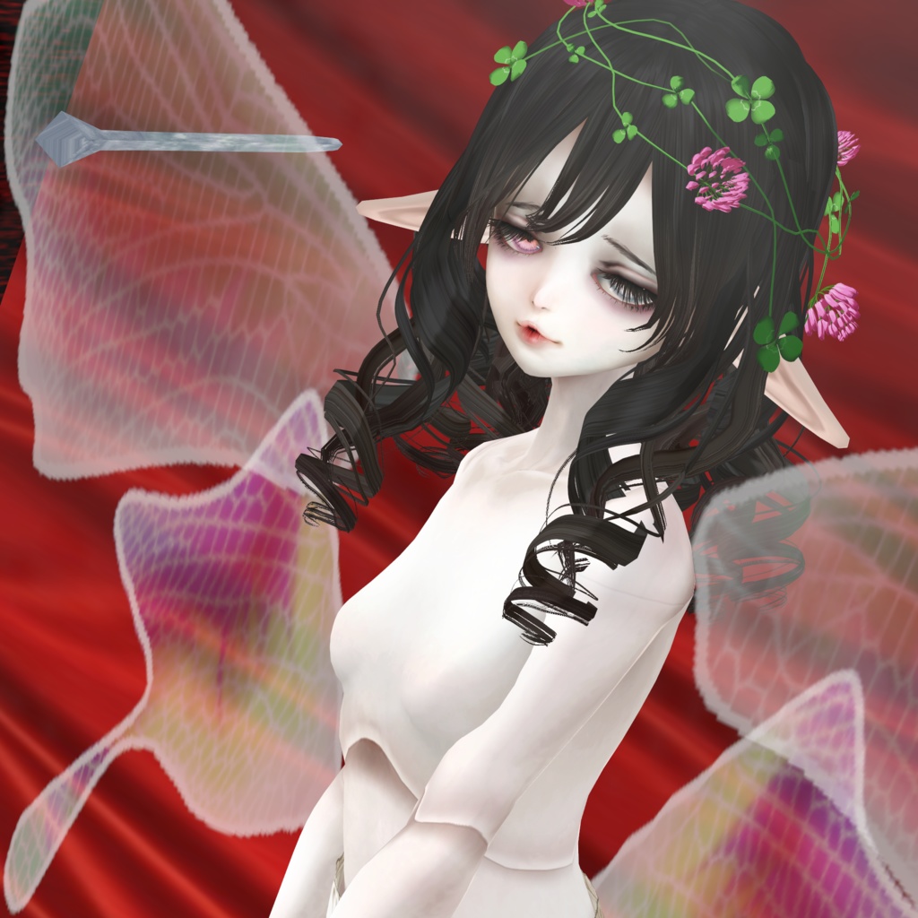 展翅の小妖精002【エボニー】 VRC