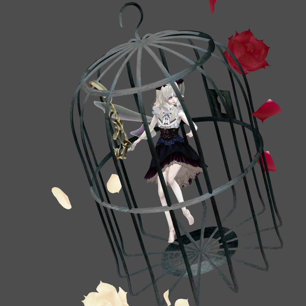 篭入り小妖精001【スノー】