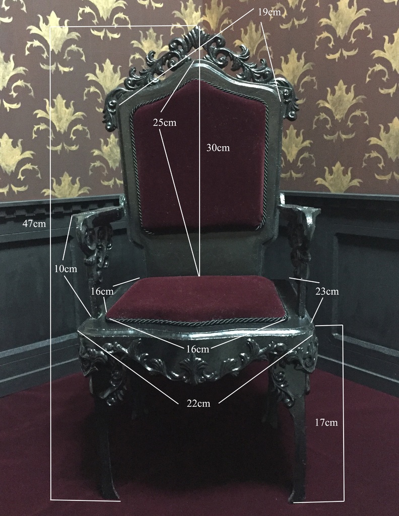 ゴシックチェアー アンティークゴールド