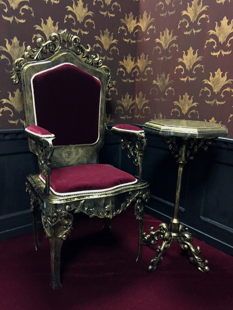 サイドテーブル アンティークゴールド