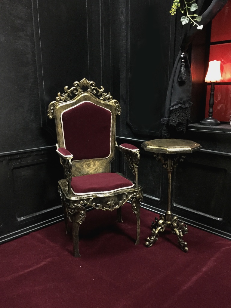 サイドテーブル アンティークゴールド