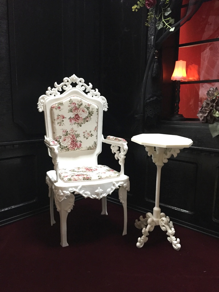 ゴシックチェアー ホワイト