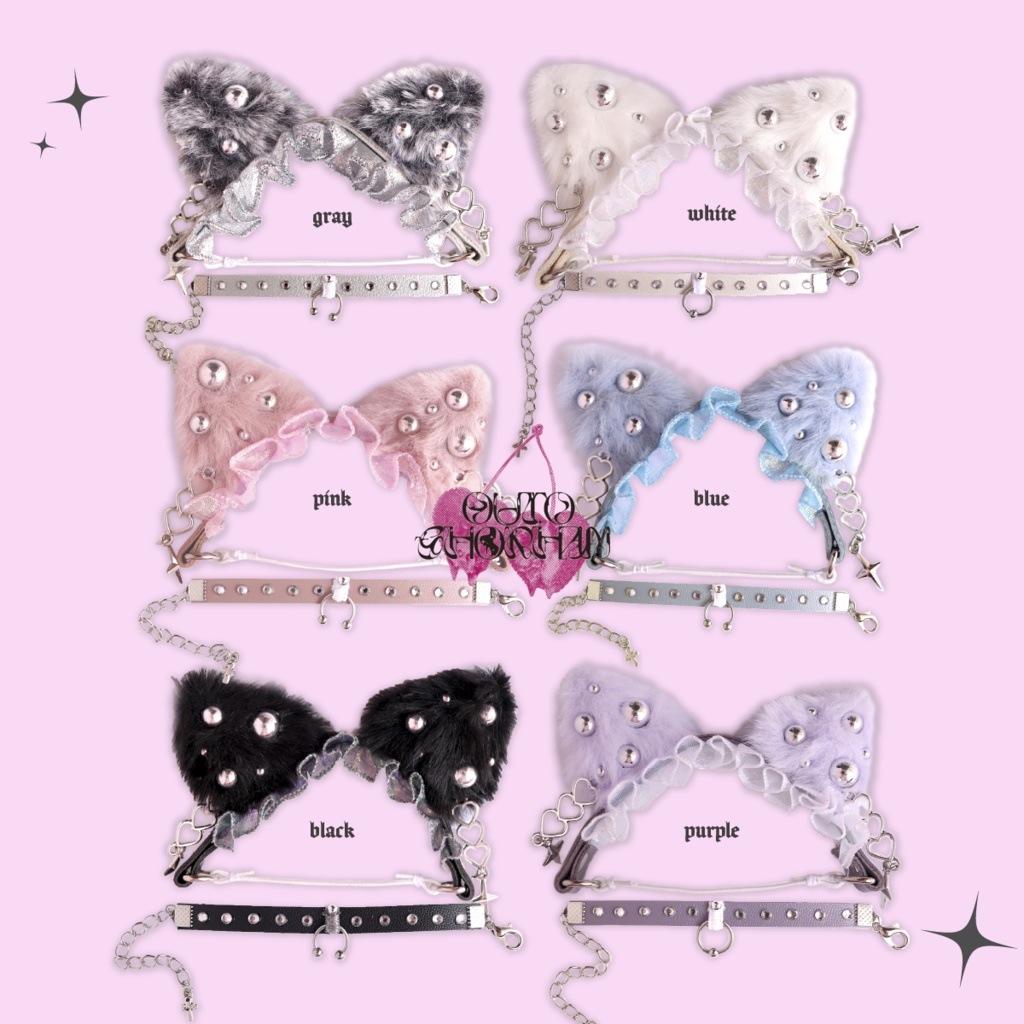 meow head band & be longs choker