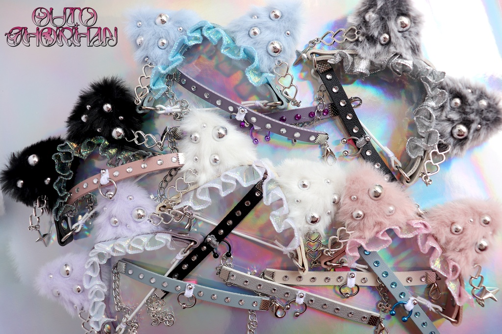 meow head band & be longs choker