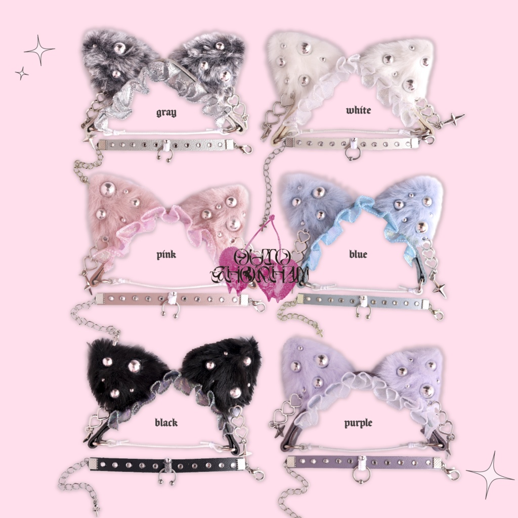 meow head band & be longs choker