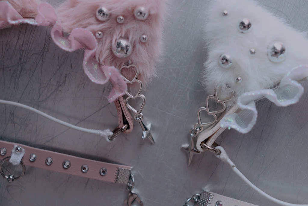 meow head band & be longs choker