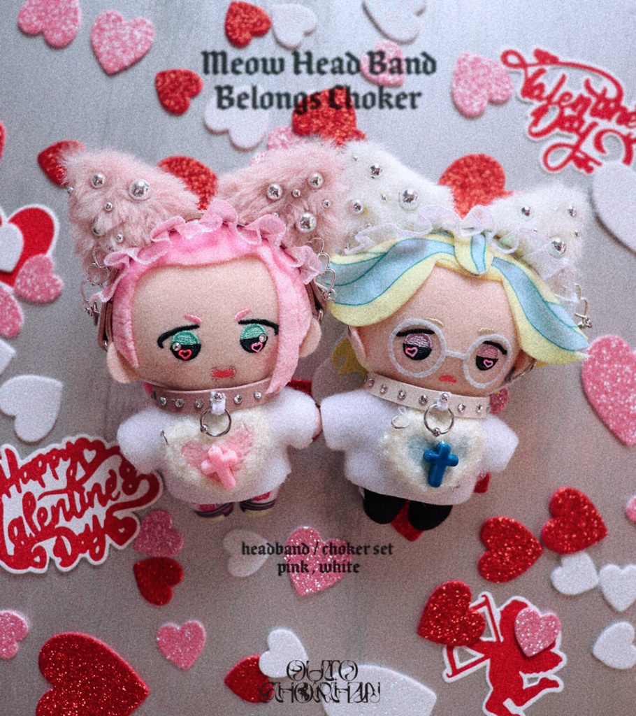 meow head band & be longs choker