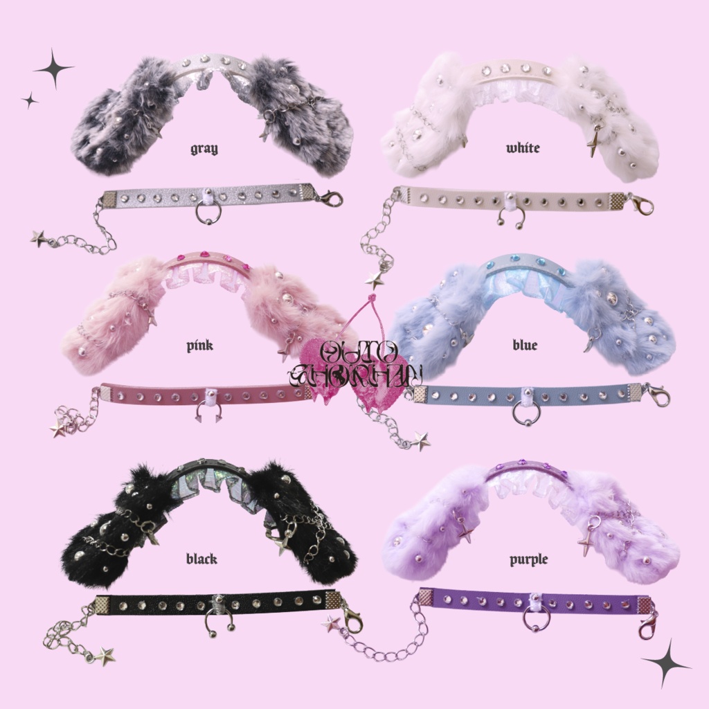 woof head band & be longs choker