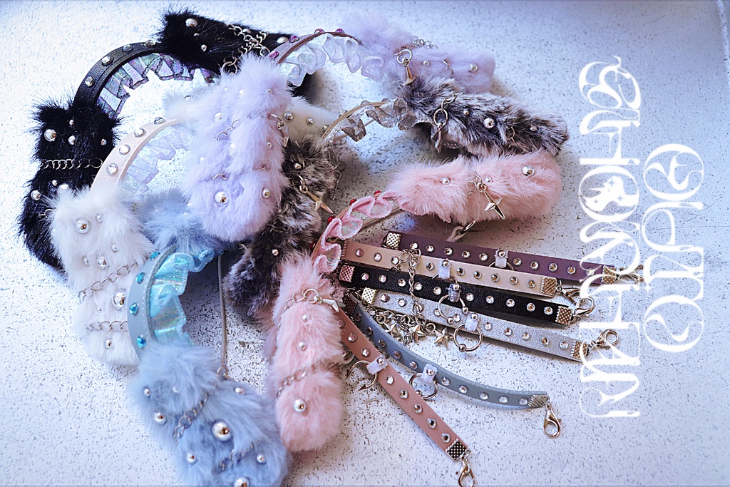 woof head band & be longs choker