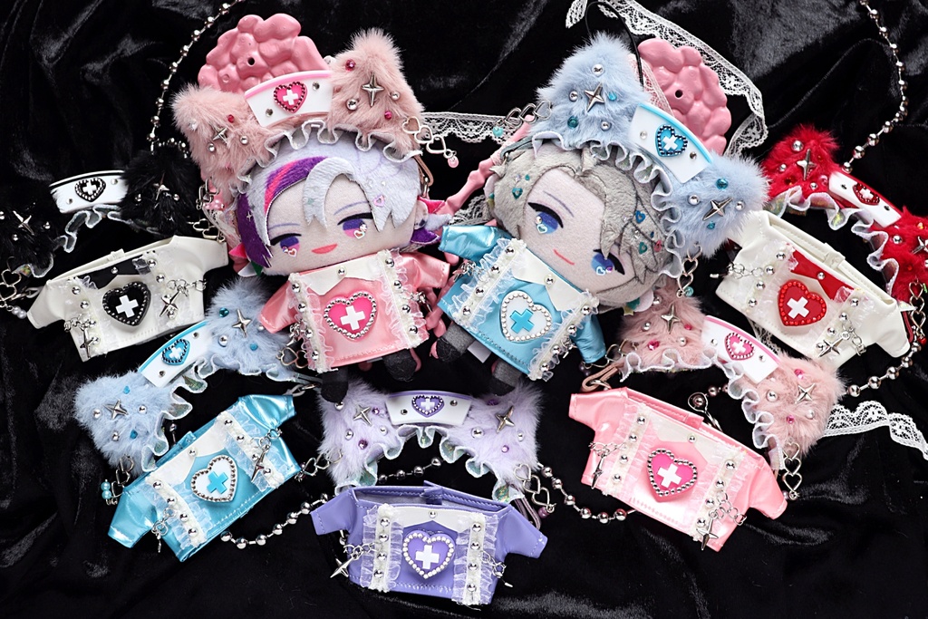 meow head band & enamel tops ( nurse )