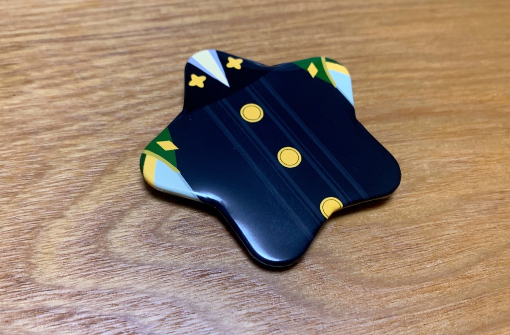 星型缶バッチ