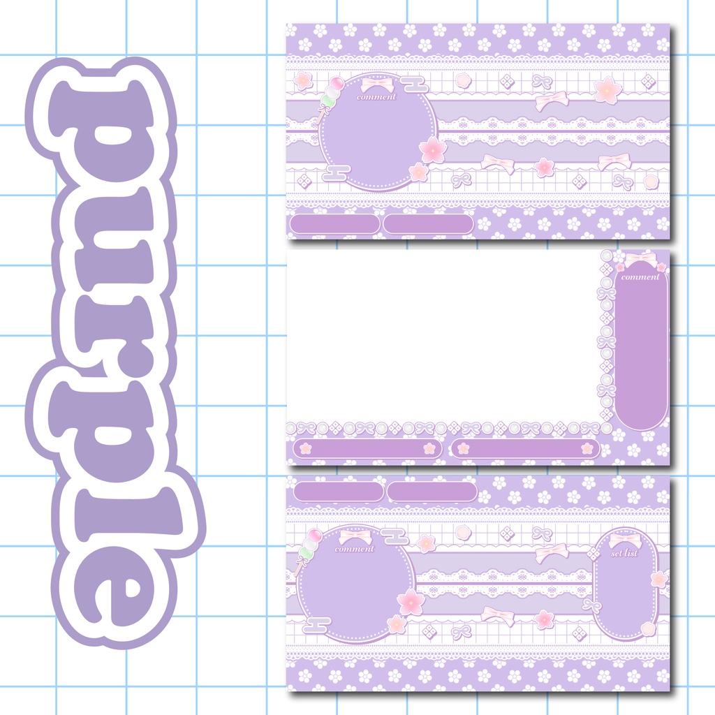 【配信画面】和洋折衷kawaii【カラバリ9種】