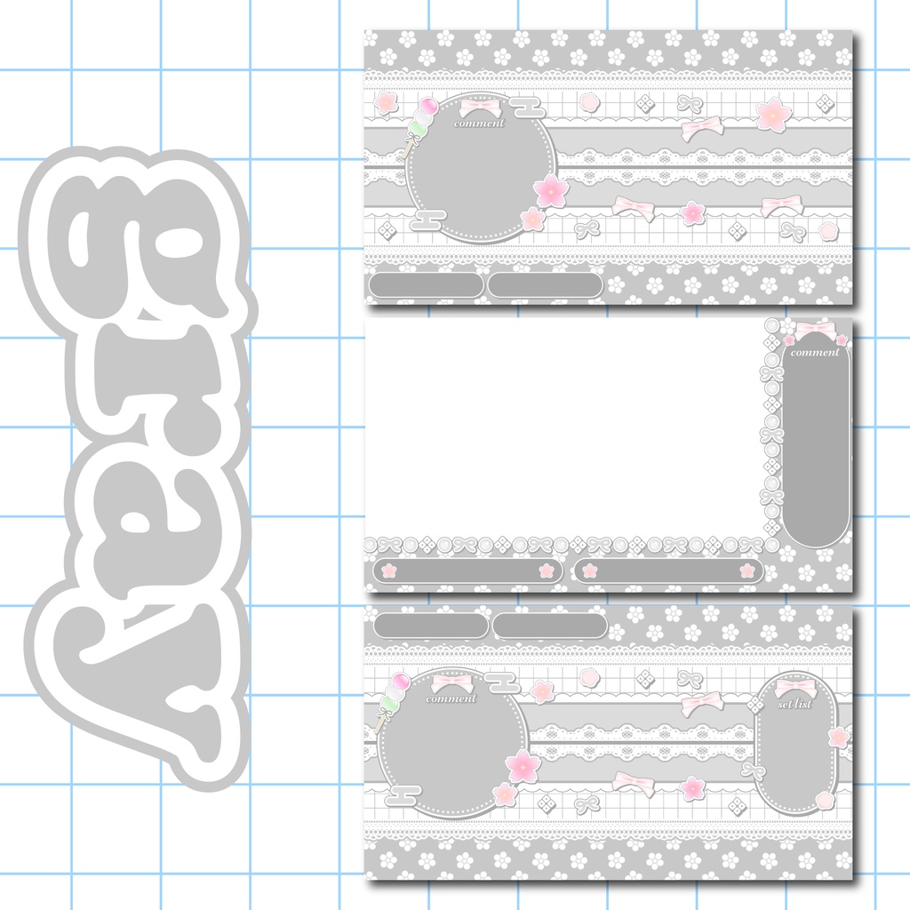 【配信画面】和洋折衷kawaii【カラバリ9種】