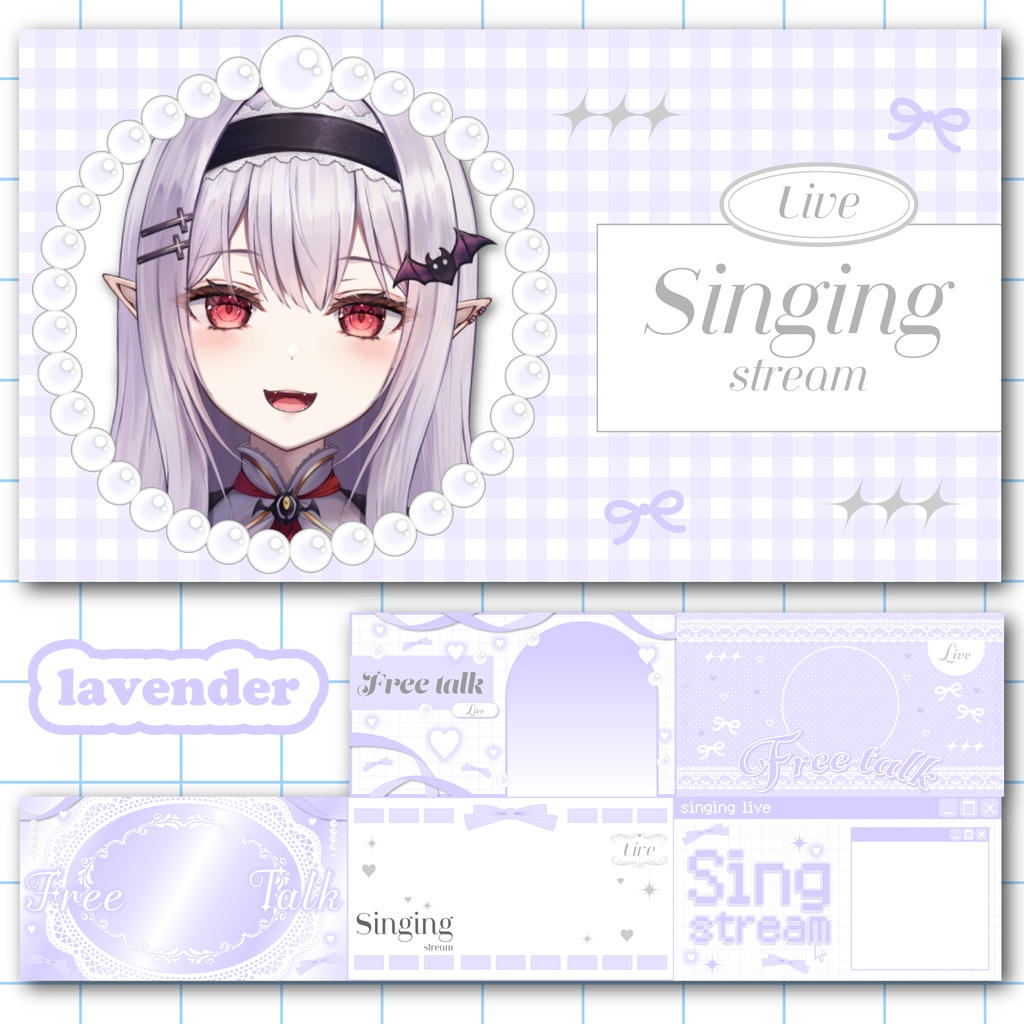 【サムネイルセット】ガーリーでkawaii🎀【カラバリ13種】