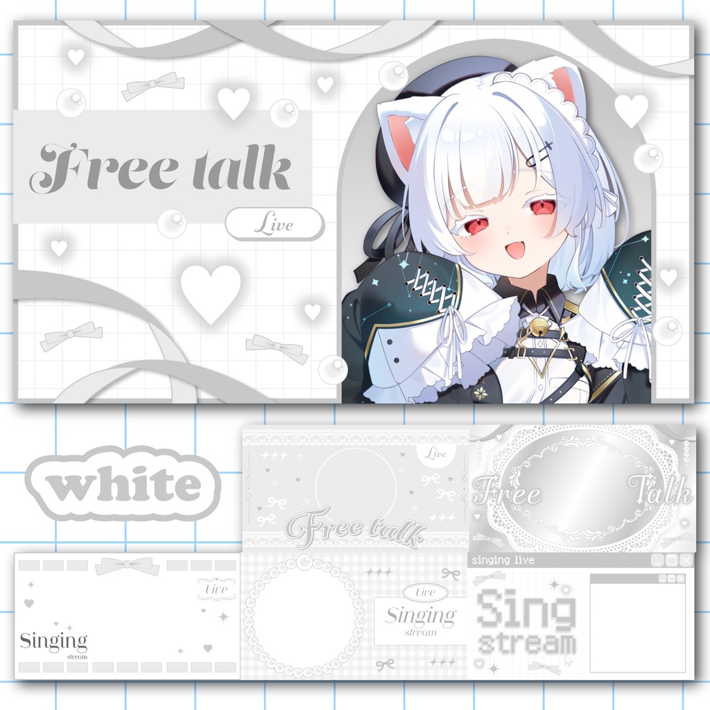 【サムネイルセット】ガーリーでkawaii🎀【カラバリ13種】