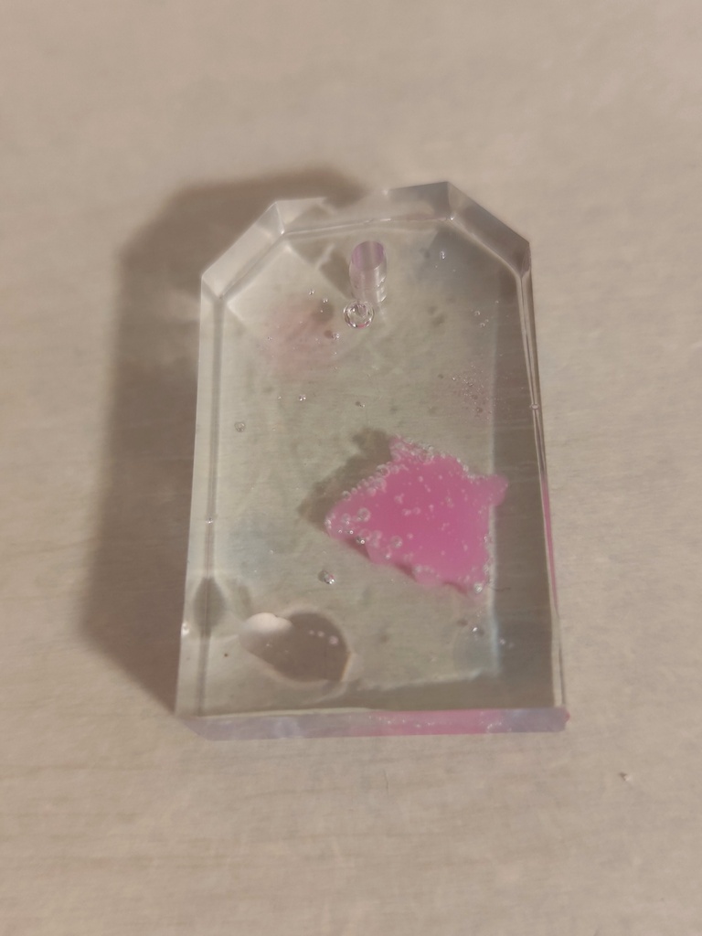 泳ぐめんだこちゃんお守り型キーホルダー