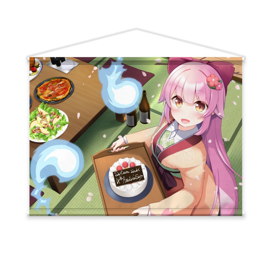 桜咲誕生祭2022グッズタペストリー