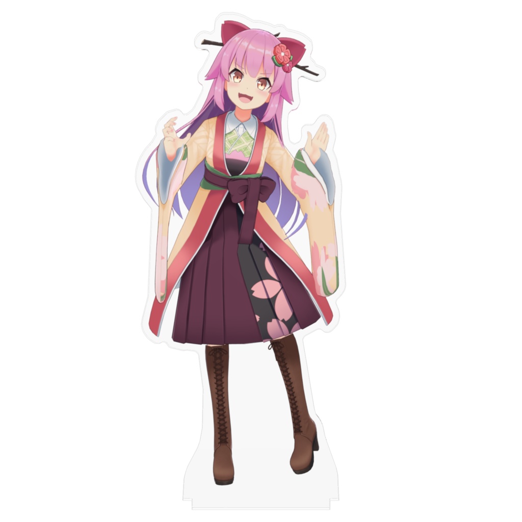 よく立ち絵で提出している自分のアクリルフィギュア